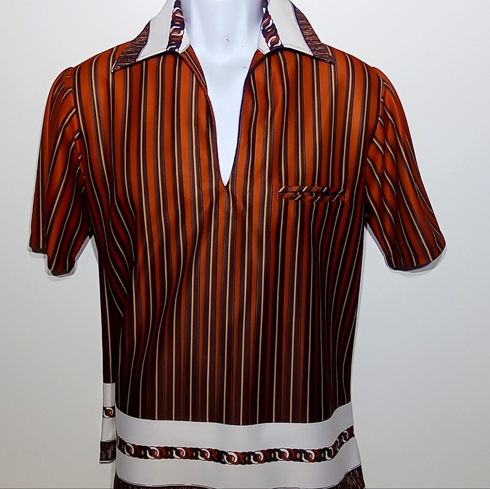 COPY - VINTAGE 1970'S PULLOVER CABANA SHIRT